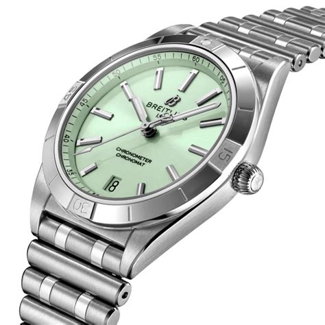 breitling chronomat 36 mint green|breitling navitimer chronomat.